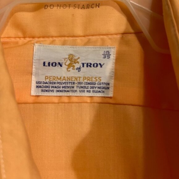 Vintage Lion of Troy Mens Ruffle Bib Tuxedo Button Down Shirt 16/35 - Picture 8 of 9